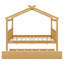 Lit en bois avec couchette-381132854