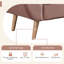 Banc rembourré, banc de bout avec 2 coussins, repose-pieds capitonné-323438870