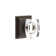 Privacy Windsor Crystal Knob with Wilshire Rose
