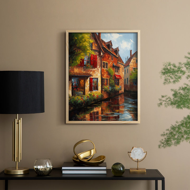 LANDSCAPES Series CCLVII, reproduction encadrée - bois massif, Naturel, H 11 po x l 9 po
