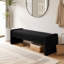Banc rembourré 66,9 po moderne avec accoudoirs surdimensionnés pour lit d'entrée-1454549090