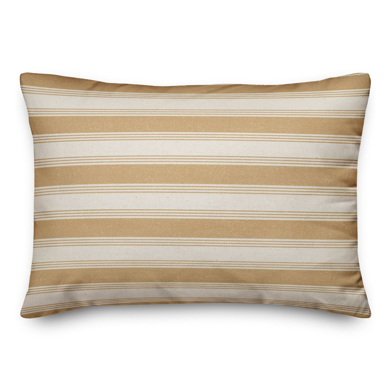 Housse de coussin rectangulaire en polyester / mélange de polyester, Or