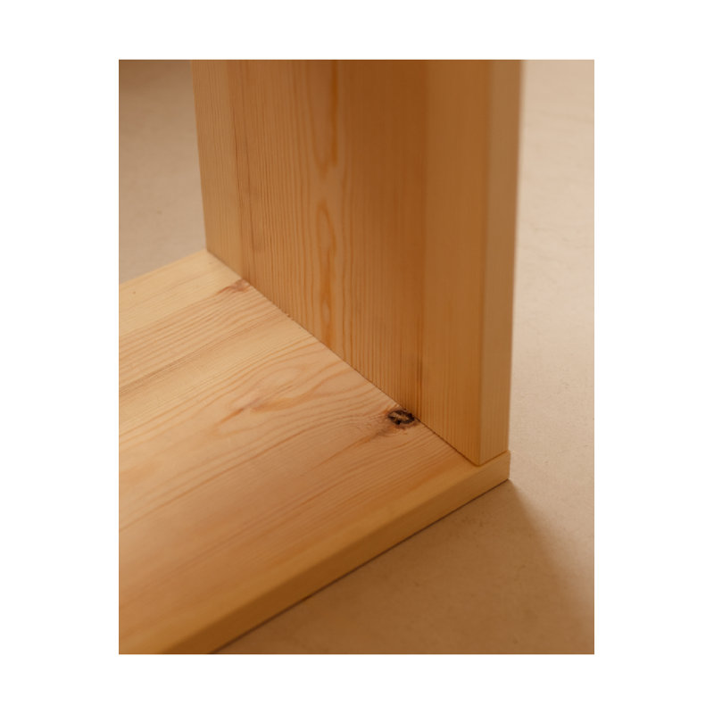 Saura Bookshelf 38, (1 Shelf) 15"H x 16"W x 8"D, Beige
