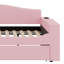 Lit de jour rembourré en molleton moderne avec accoudoirs de rangement, lit gigogne et système audio Bluetooth intégré-1814252200