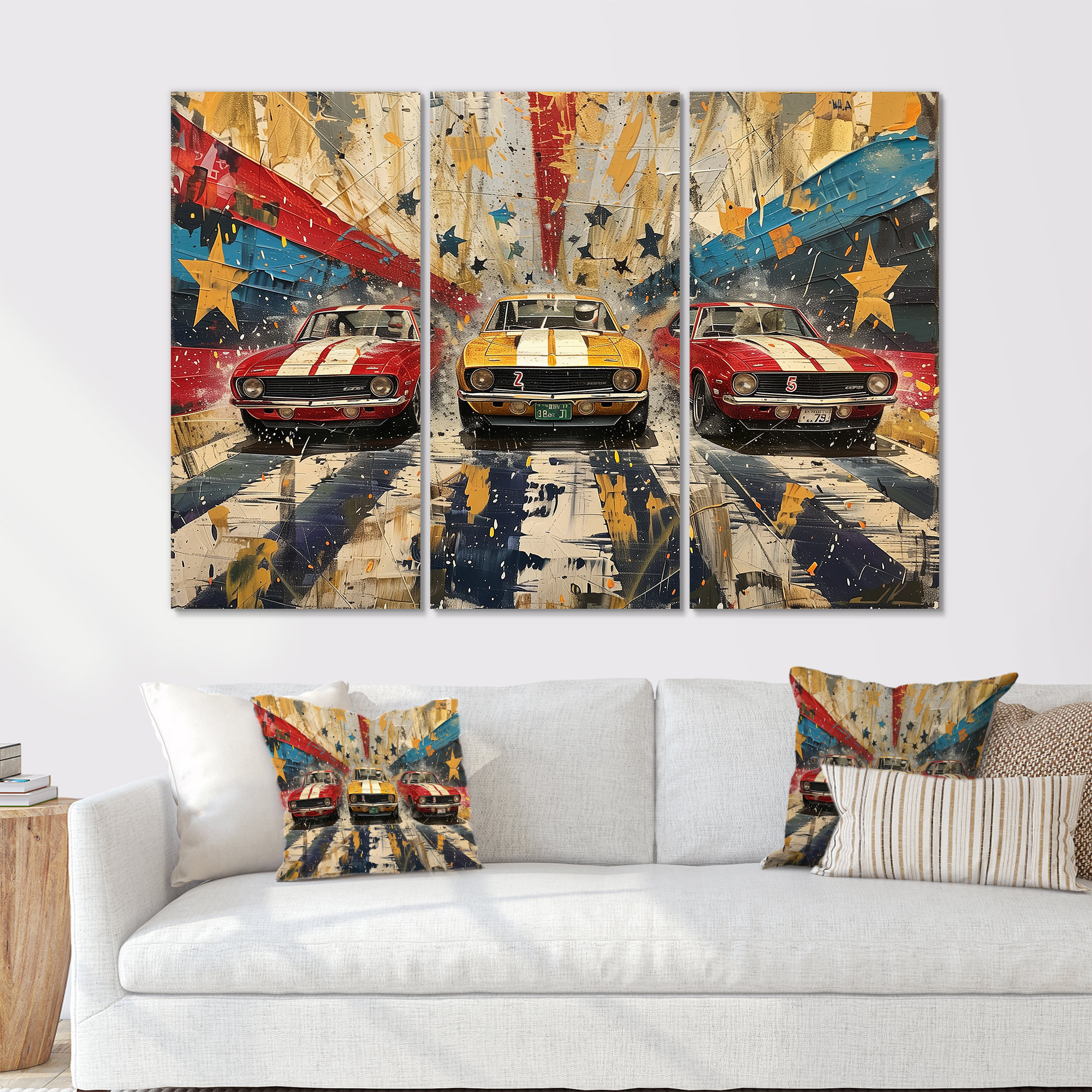 Trent Austin Design® American Flag Color Of Vintage Muscle Race II ...