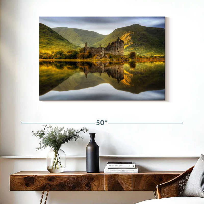 Kilchurn Castle Loch Reflection, H 26 po x l 39 po