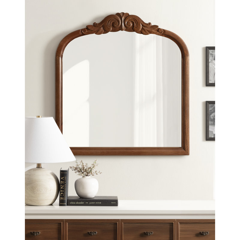 Arendahl Mango Wood Vintage Arched Wall Mirror