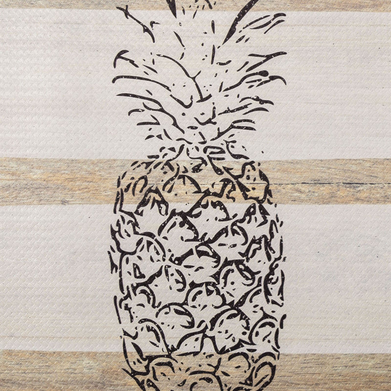 Cozy Living Pineapple Anti-Fatigue Mat, Rectangle 1'8" x 3'
