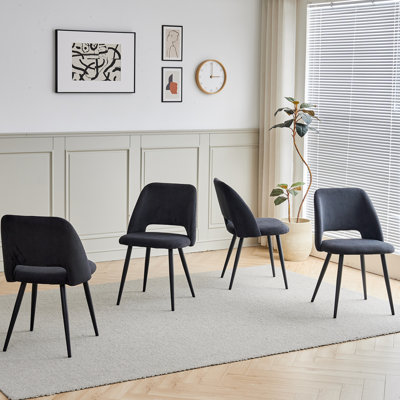 43.5cm H Upholstered Metal Parsons Chair