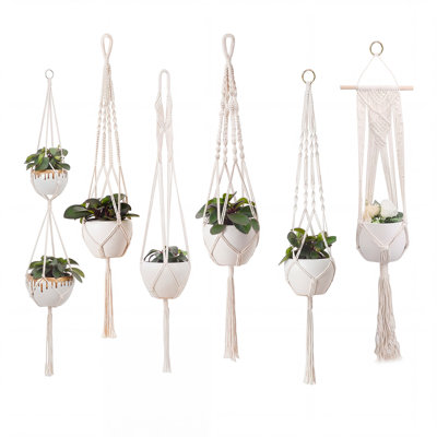 Ensemble de 6 cintres Boho Macrame