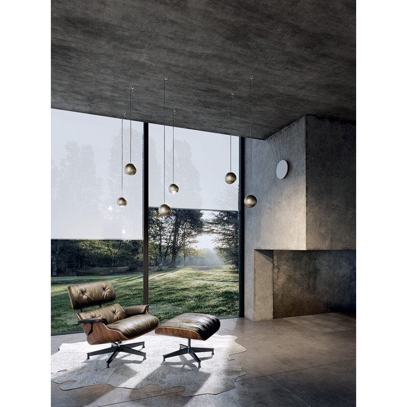 Lodes Spider Suspension Lamp Line-V, Matte Champagne