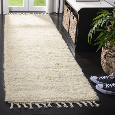 Janis Hand Knotted New Zealand Wool Solid Color Rug