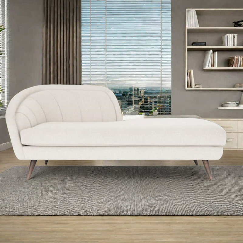 Chaise longue en éponge confortable de style minimaliste, Orienté à gauche (vu de face)