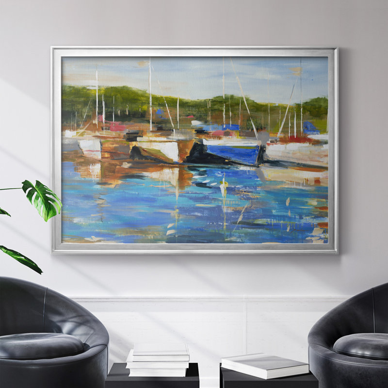 Safe Harbor - reproduction de cadre photo sur toile, Argent, H 26,5 po x l 36,5 po x P 1,5 po