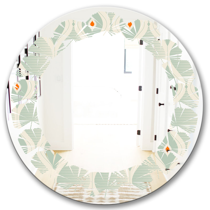 Miroir mural Leaves, H 31,5 po x l po
