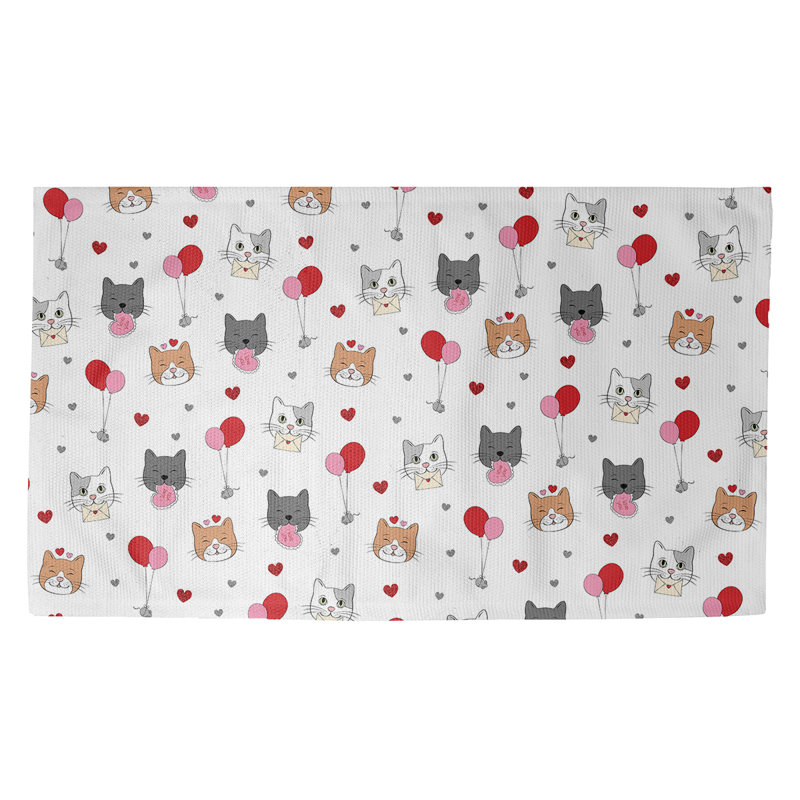 Tapis gris/rose/rouge fait main, Rectangle 2 pi x 3 pi