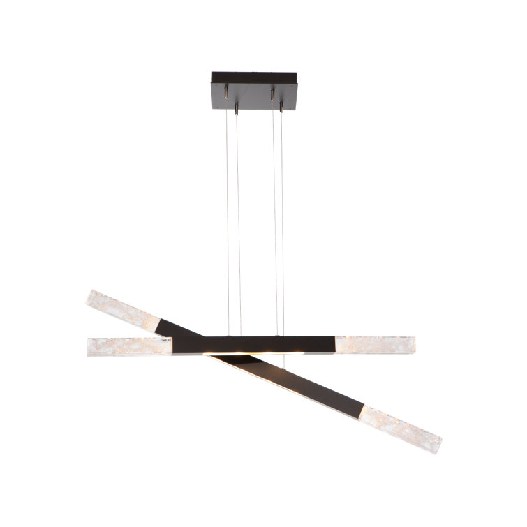 Axis Moda Double Entrance Modern Linear Suspension Chandelier