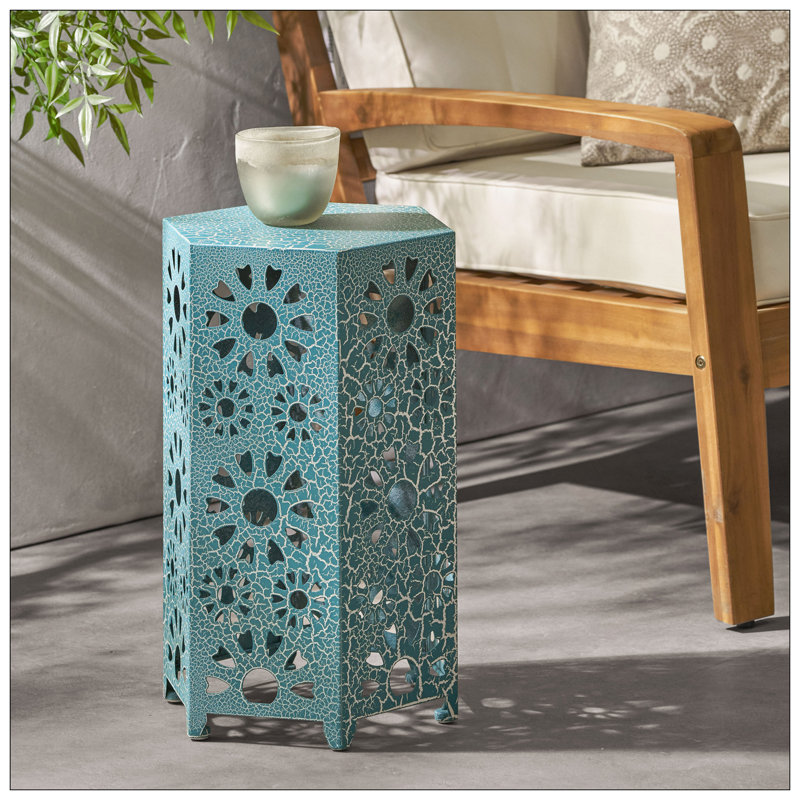 Table d'appoint 12 po ELiana, Sarcelle