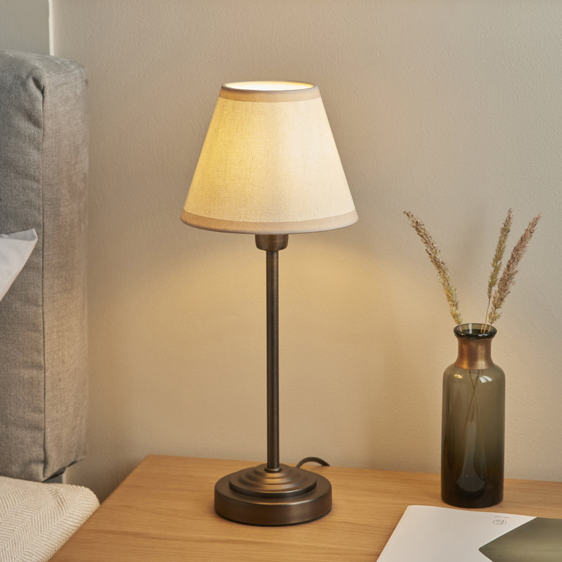 Rory Table Lamp 16cm Shade, Brown