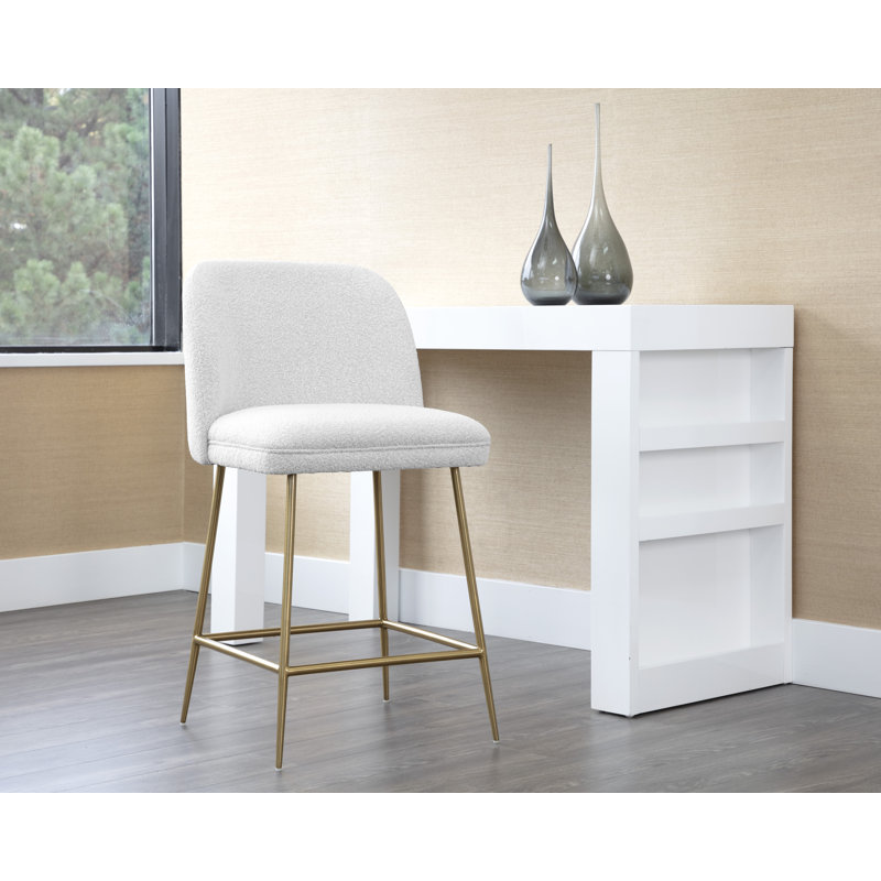 KELTY COUNTER STOOL - GOLD - COPENHAGEN WHITE
