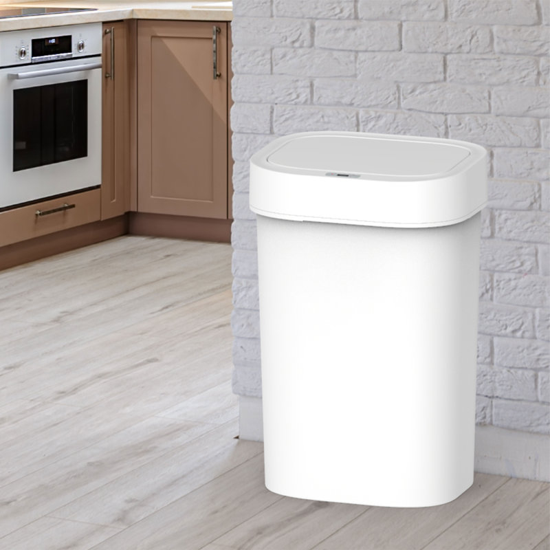 Wayfair Basics 13 Gallon Plastic Motion Sensor Trash Can