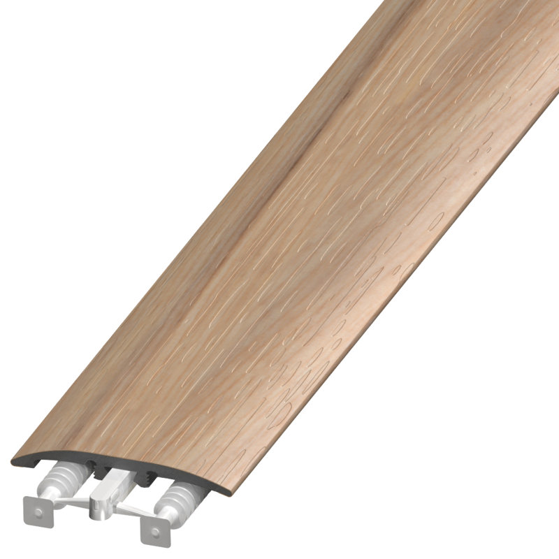 Plastique 0,25 po d'épaisseur x 2 po de largeur x 94 po de longueur tout usage, Naturel