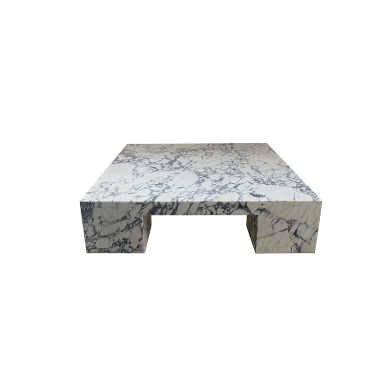 Table basse carrée en marbre Rialzo
