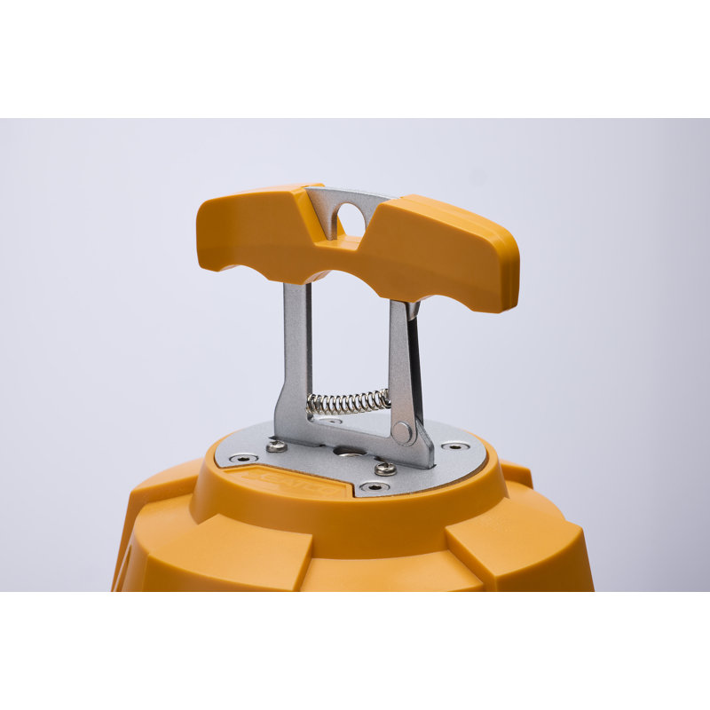 LED Hi-Pro Temp Work Light 5000K Corncob Shape 80 CRI Orange Finish, 9.17" H x 5.12" W x 5.12" D