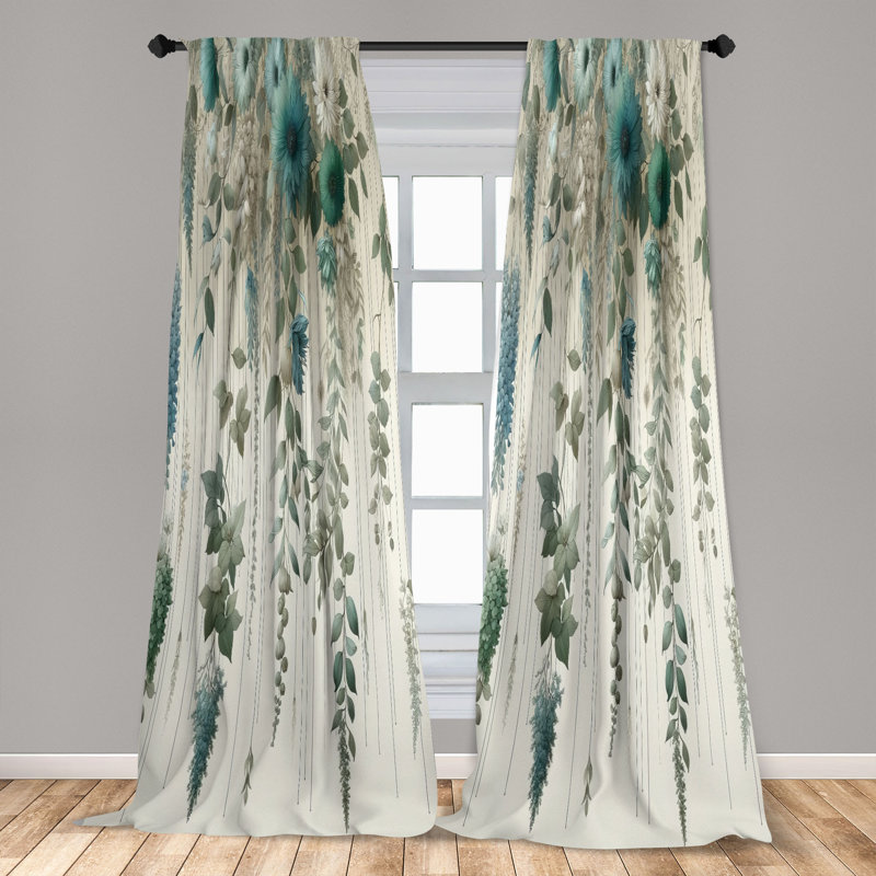 Semi Sheer Curtain Pair, 56" W x 84" L
