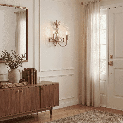 Hearst 2-Light Wall Sconce in Black Tourmaline