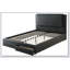 Ensemble de lit 1 pièce noir luxueux avec tiroirs de rangement FB Modern-631303494