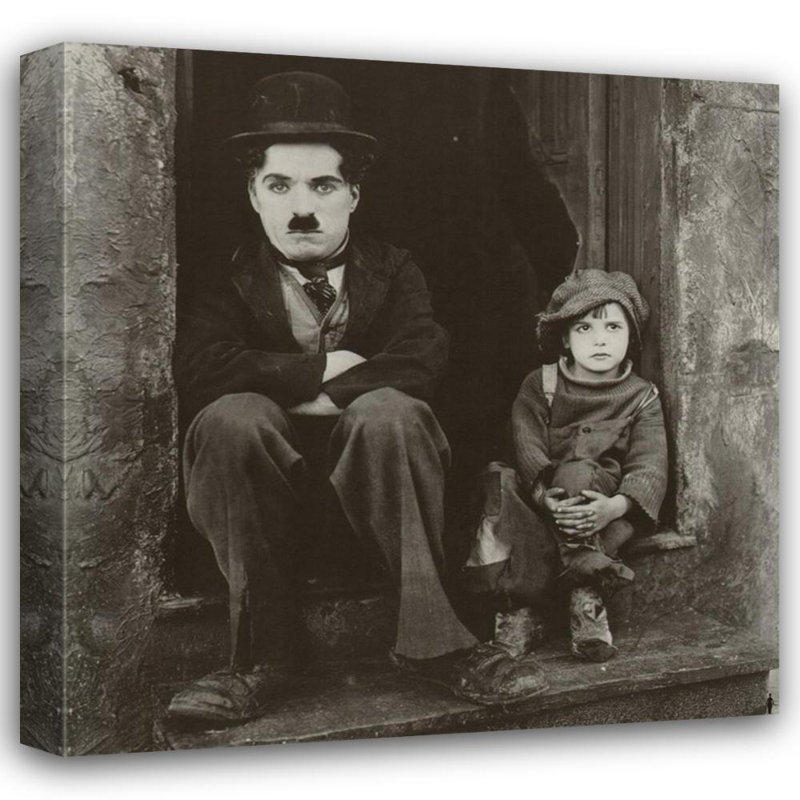 Charlie Chaplin (The Kid), 36" H x 36" W