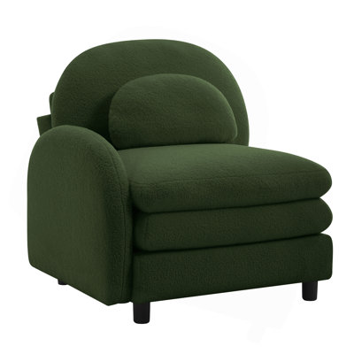 Canapé courbé en tissu VF Teddy