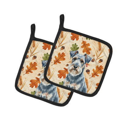 Paire de porte-casseroles Lakeland Terrier Heirloom Fall