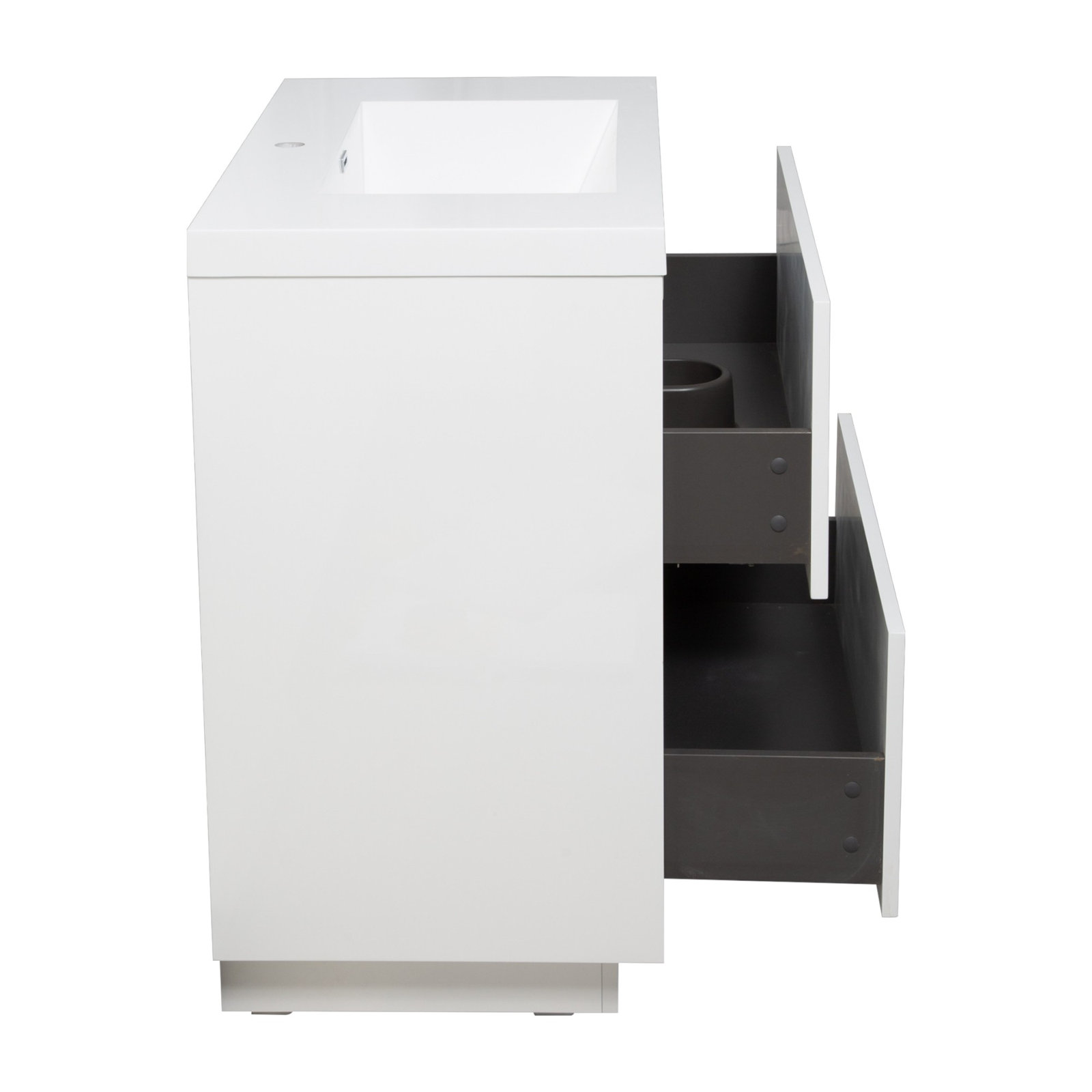 Beira 36" Single Bathroom Vanity, Glossy White