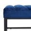 Banc en velours 53,54 po avec structure en métal-377869129