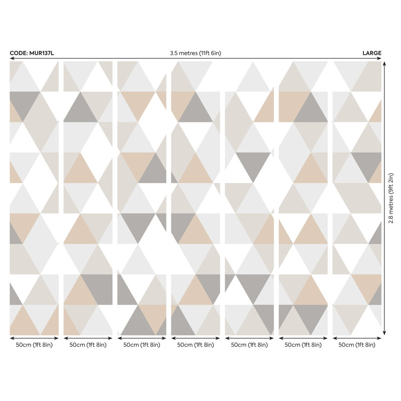 Stoneboro Wall Mural, 280cm L x 350cm W