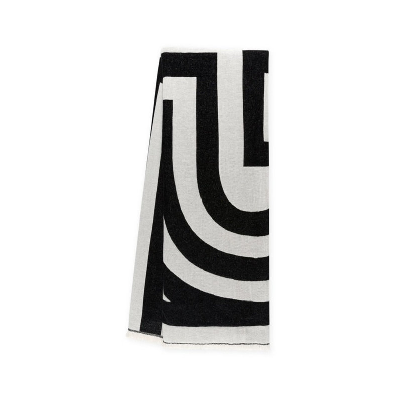 Deco Throw, Black/White