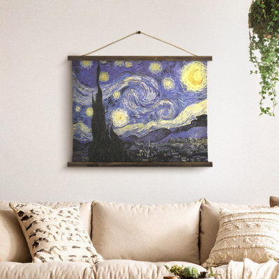  The Starry Night Over the Rhone Tapestry Wall Art by Vincent van Gogh