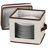  China Plate Storage Box, Holds 12 Dessert Plates or Bowls, Windowed Panel, Sturdy Frame and Reinforced Handles, Felt Cushions, Fully Removable Lid