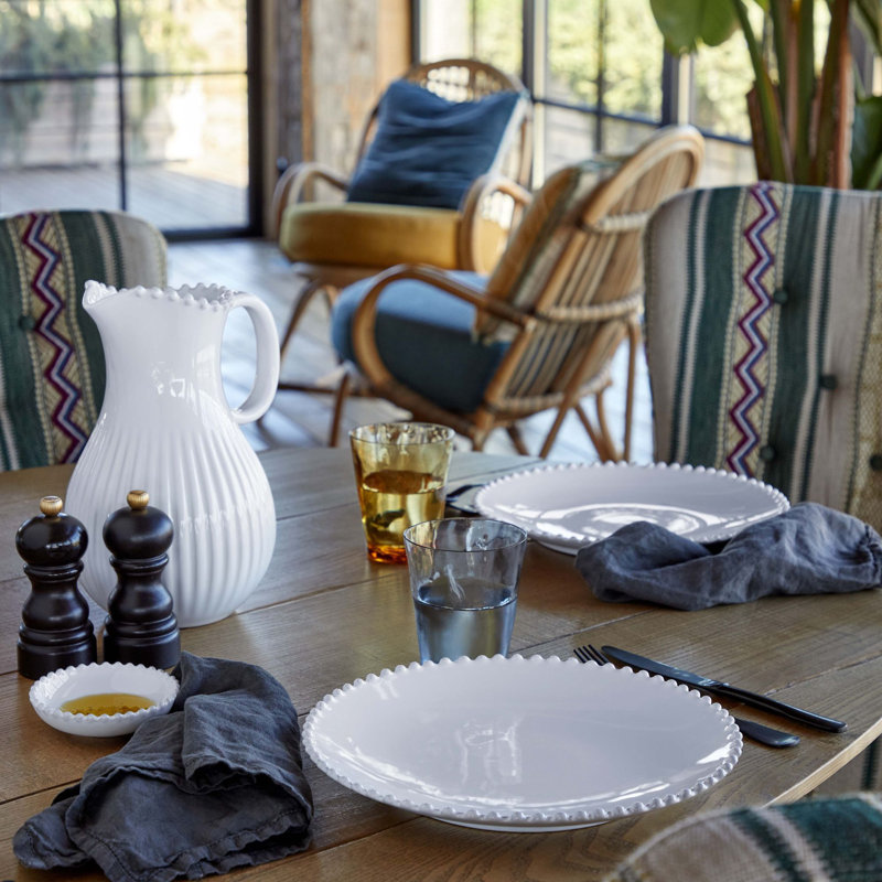Ajour Luisa Round Napkins, Tofu