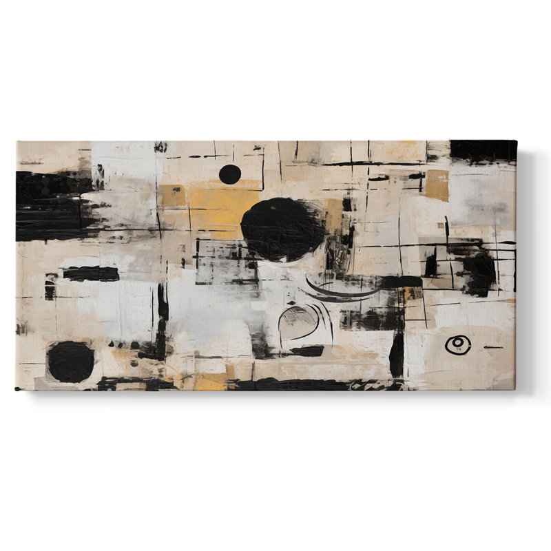 Abstract Series 4 #XXV-Gallery Wrapped Canvas, 16" H x 32" W