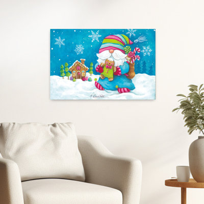 «Gingerbread Christmas Gnome», fantaisiste, art contemporain contemporain