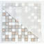 1" x 1" Mixed Material Mosaic Tile-40593470