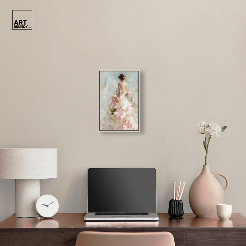«Garden Bride I», reproduction d'art sur toile encadrée par Art Remedy, cadre argenté, 10 x 15, H 16 po x l 11 po