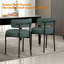 Chaise d'appoint moderne, chaises de salle à manger rembourrées, tissu moelleux court, chaise de salle à manger sans accoudoirs-865959990