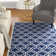 Ammundsen Geometric Navy/Beige Area Rug