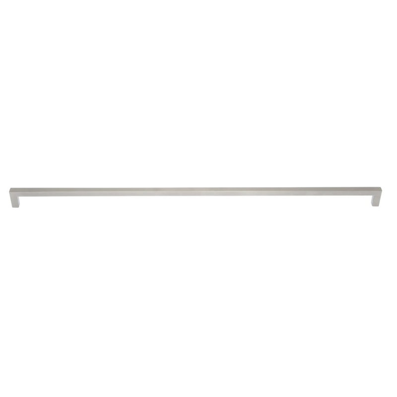Minimalista Collection Polished Nickel Finish 492 Mm C/C Squared Ultra Thin Pull, Satin Nickel
