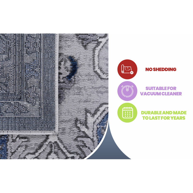 Indoor Area Rug, Oriental Rug For Living Room, Dining Room, Bedroom, Entryway, Runner 2'2" x 8'