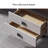 62.99"Brown Rectangle Solid Wood Writing Desk-1552109107